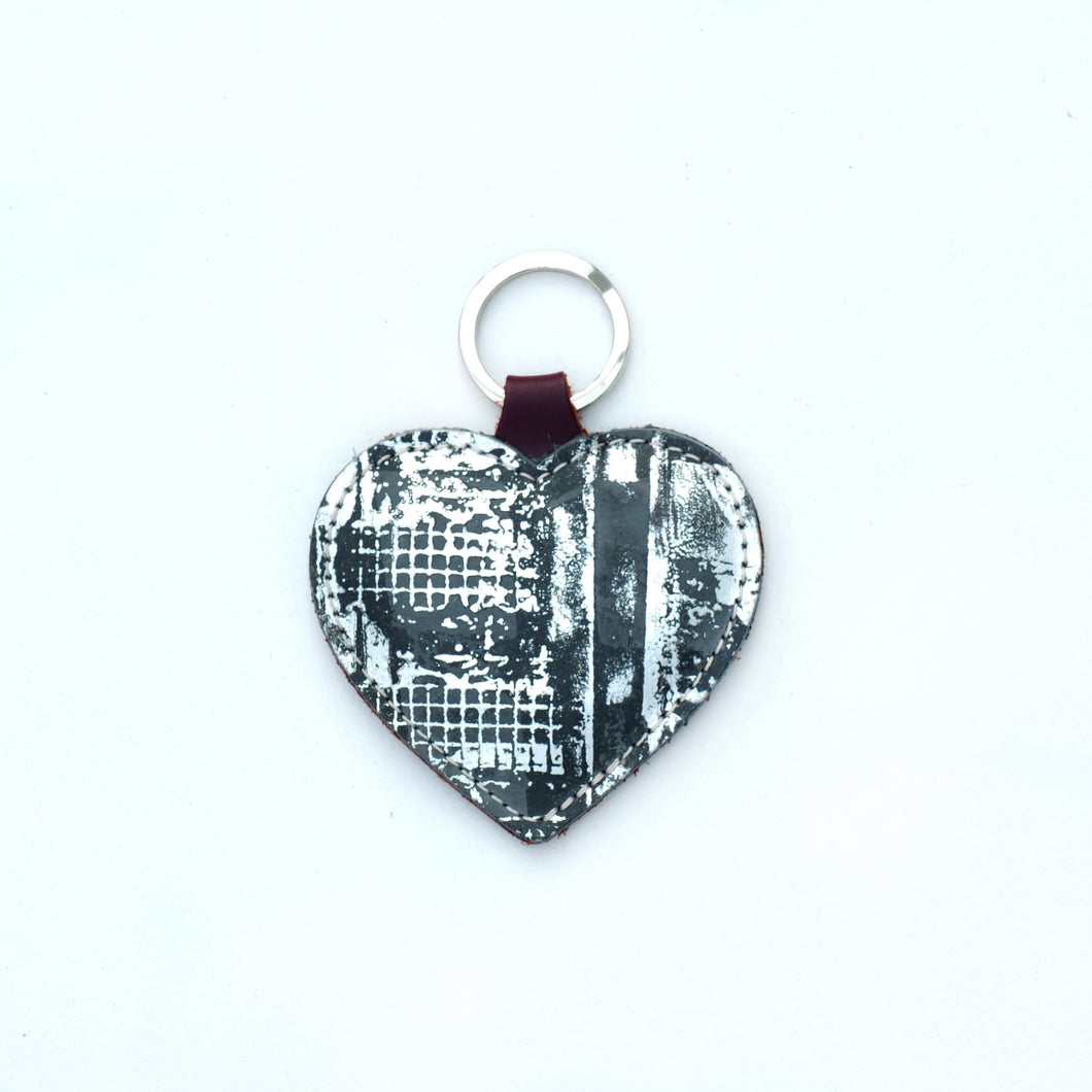 Leather Heart Keyrings - J D'Cruz