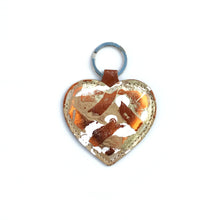 Leather Heart Keyrings