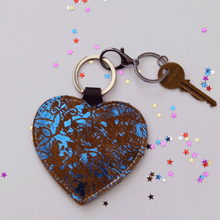 Leather Heart Keyrings - J D'Cruz