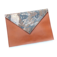 Large Leather Envelope Clutches - J D'Cruz