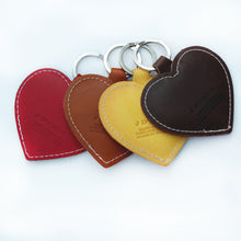 Leather Heart Keyrings - J D'Cruz
