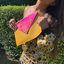 Large Leather Envelope Clutches - J D'Cruz