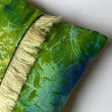 Small Mid Fringe Gold Cushion - J D'Cruz